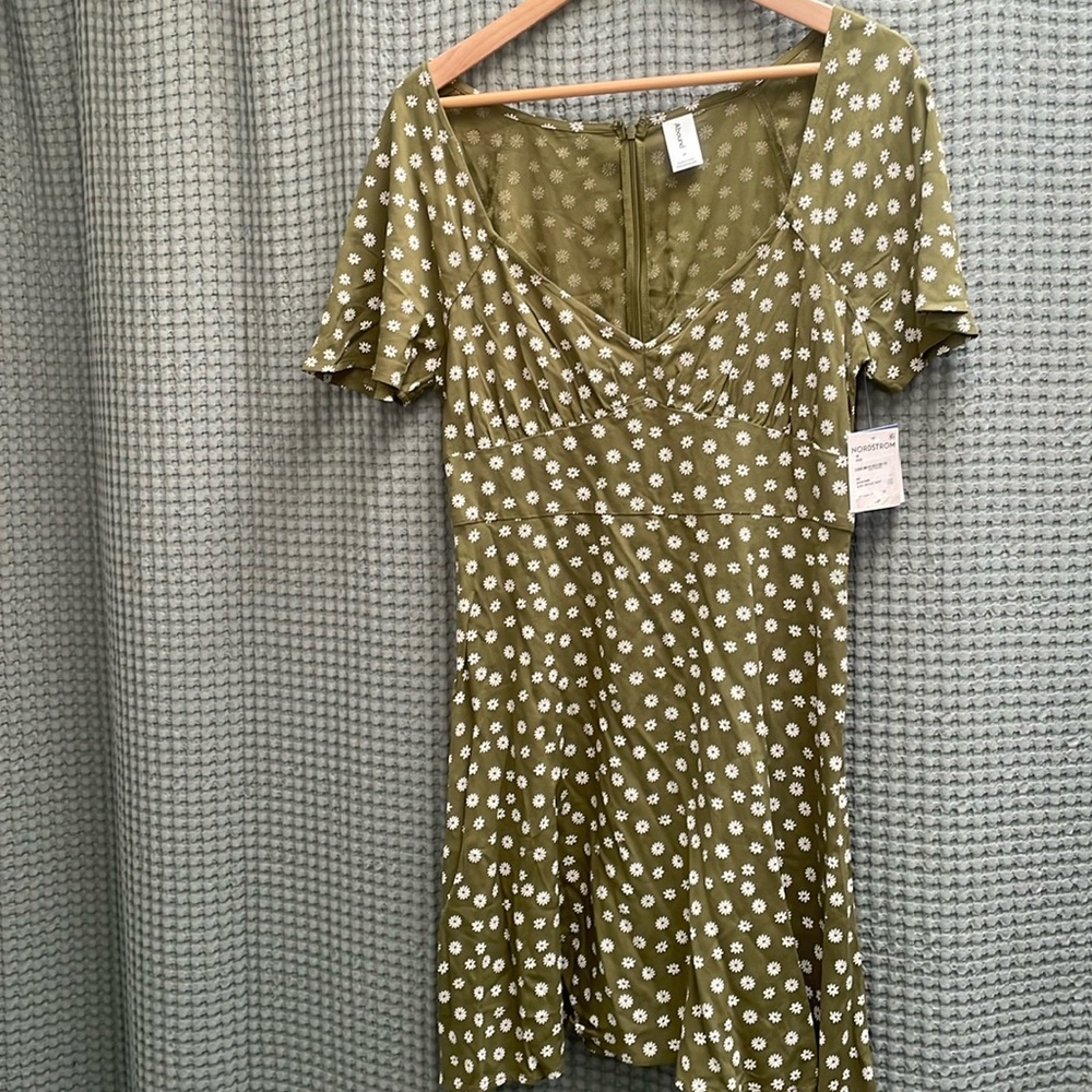 Abound - floral Olive green Summer Dress